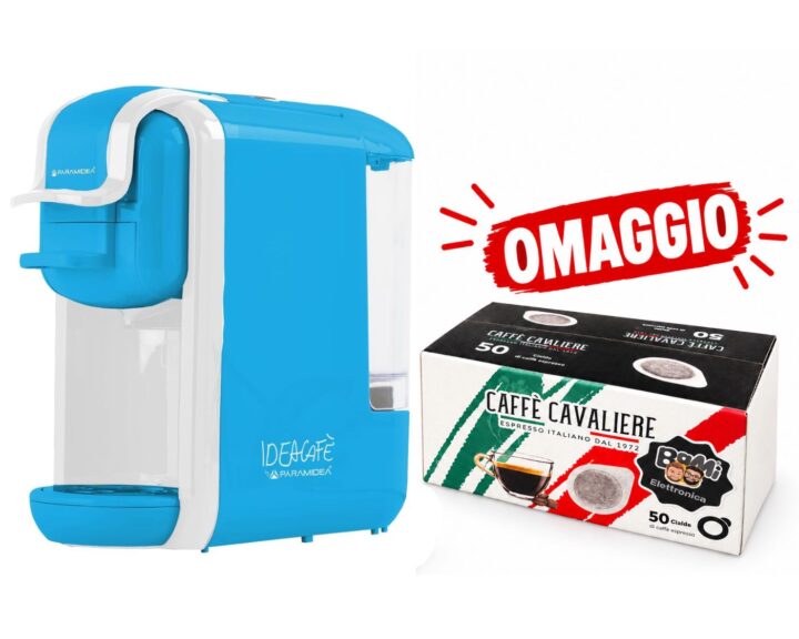Pyramidea - Macchina per Caffè 3 in 1 0,6L  ICP310BW - Bianco Azzurro