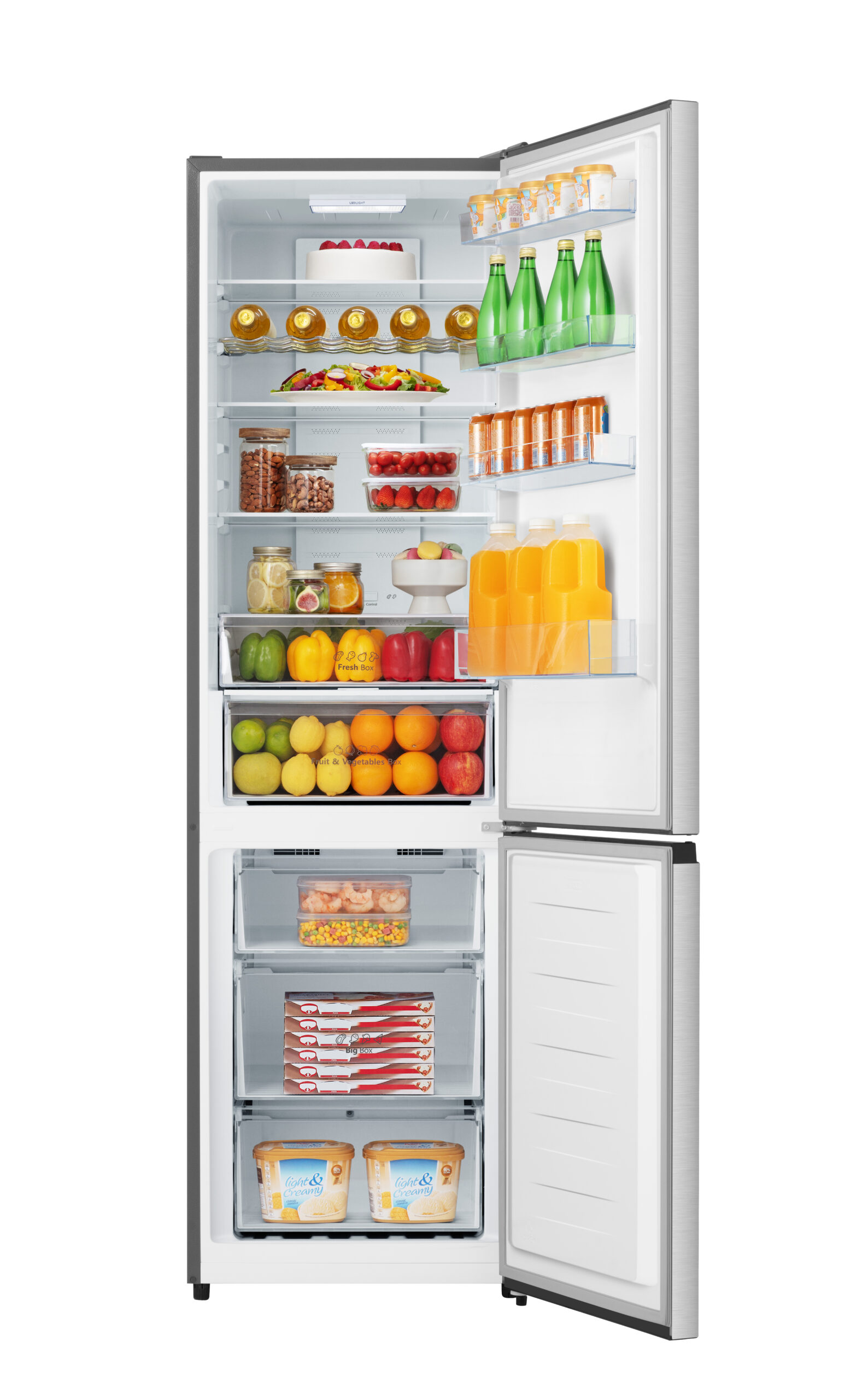 Sangiorgio - Frigorifero combinato 304 lt SC36NFXDE - Inox - immagine 2
