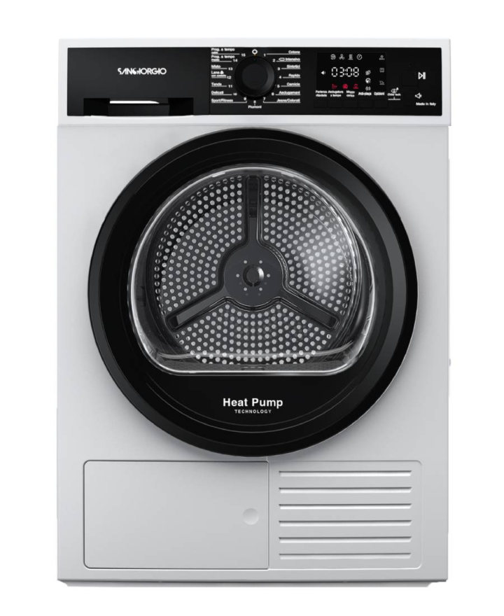 Sangiorgio - Asciugatrice a pompa di calore 9 Kg SDR9E