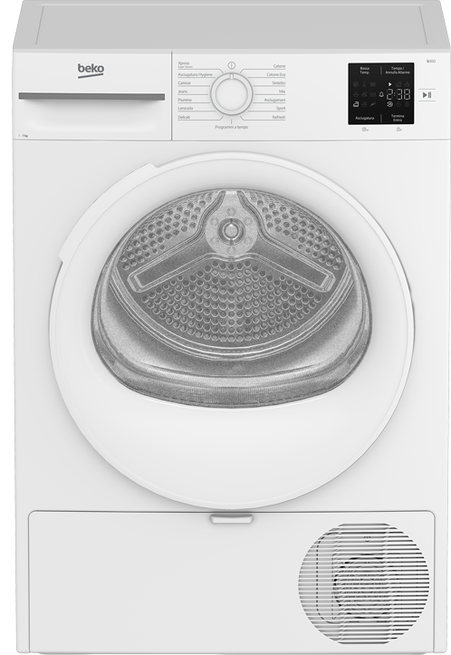 Beko - Asciugatrice a pompa di calore 7 Kg BMT73EW